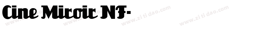 Cine Miroir NF字体转换